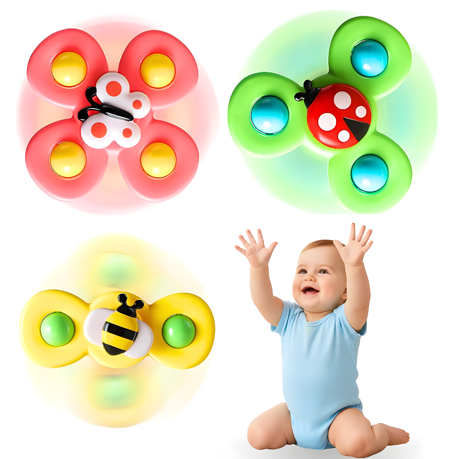 Vesele rotirajuće zvečke za bebe (3kom u setu)
